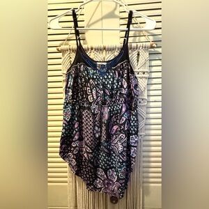 FREE PEOPLE Y2K Paisley Printed Tank Top